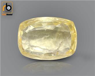 Natural Heated & Treated Certified Yellow Sapphire (Pokhraj) 3.21 cts. ( 67393 )